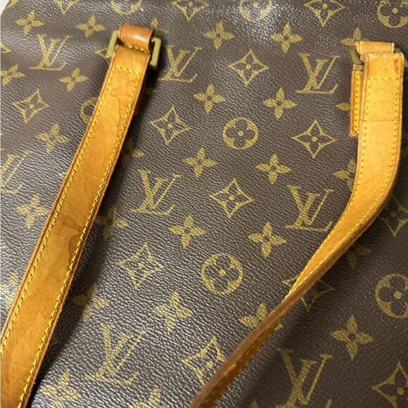 LOUIS VUITTON Cabas Piano Shoulder Bag Monogram Leather Brown - Picture 12 of 15